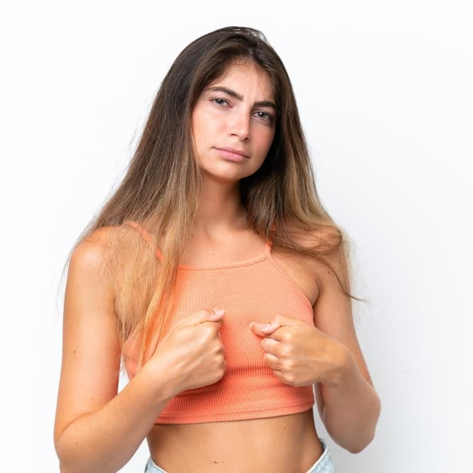 Undeveloped or underdeveloped breasts
